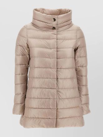 Herno amelia quilted down jacket with crater collar