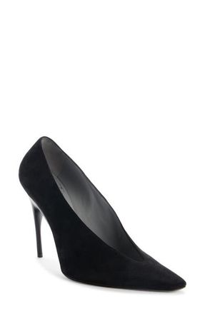 Balenciaga Duchesse Pointed Toe Pump in Black at Nordstrom, Size 11Us