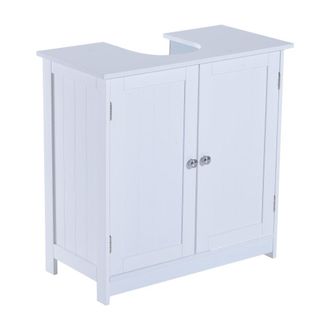 HOMCOM HOMCOM Sink Base Cabinet-White - Home Living | TJ Hughes White