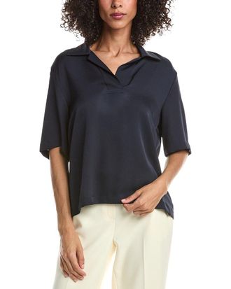 Theory Silk Polo Top