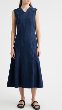 COS Patchwork Denim Dress in Blue at Nordstrom Rack, Size 2 Us / 32 Eu