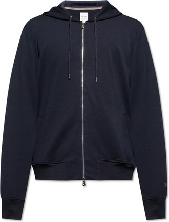 Paul Smith Hoodies & sweatvesten, Heren, Blauw, L, Katoen, Sweatshirts & Hoodies