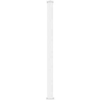 Vente-Unique Vente-unique - Pilastro per cancello in alluminio L15 cm x H190 cm bianco - nereto