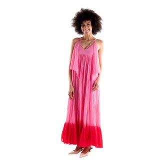 Pinko Pinko, Dames, Jurken, Rood, Maat: S Katoen