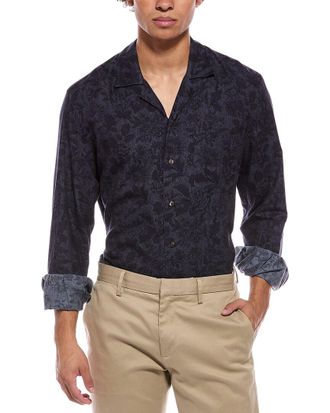 Isaia Camp Collar Shirt