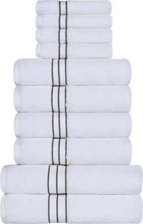 Superior 10-Piece Turkish Cotton Towel Set in Charcoal at Nordstrom Rack, Size 10 Piece Set
