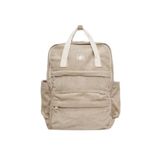Rylee + Cru Unisex Corduroy Backpack In Beige