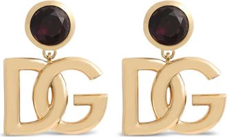 Dolce & Gabbana Logo Plaque Earrings