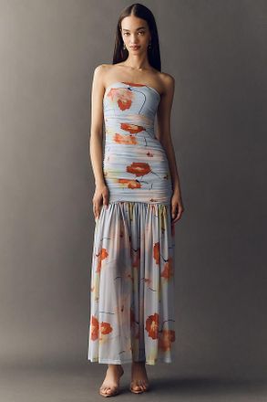 Bardot Solana Drop-Waist Strapless Maxi Dress