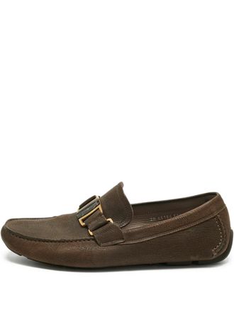Ferragamo Sardegna buckle loafer - Brown