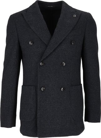 Breras Milano Giacca Uomo Double-Breasted Textured Blazer
