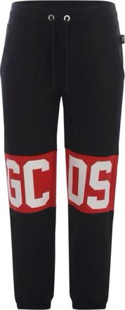 GCDS Zwarte Slim Fit Broek - Heren - Sweatpants - Zwart - 2XS - Broeken