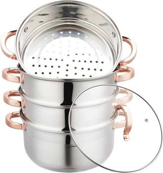 OEM Juego De Ollas De Vapor 24 Cm 5 Piezas Klausberg Kb-7736 Vaporera