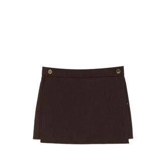 Sportmax Ottuso Button-detail Tailored Skort
