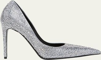 Alexander McQueen 105mm Skull Embellished Leather Pumps