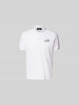 Dsquared2 Poloshirt mit Label-Print in Weiss, Gr&ouml;&szlig;e XXL