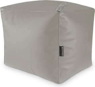 Happers Puff Cuadrado Polipiel Indoor Ceniza Happers