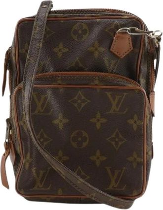 Louis Vuitton Pre-owned Cross Body Bags, female, Brown, Size: ONE SIZE Pre-owned Canvas Cross Body Bag