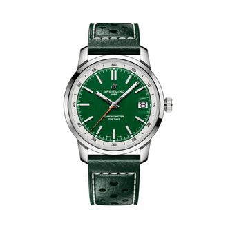 Breitling Top Time Hand Wind Green Dial Mens Watch AB3113A71L1X1