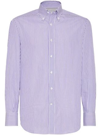 Brunello Cucinelli striped shirt - Purple