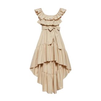 Aniye By Kleedjes - Dames - Feestkleedjes - Beige - M - Katoen - Kleedjes