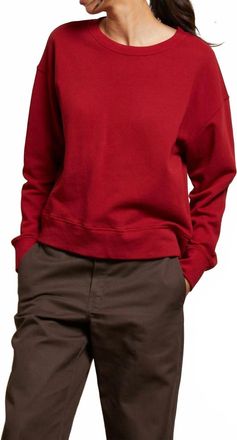 perfectwhitetee Tyler French Terry Pullover Sweatshirt In Maple