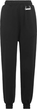 Philipp Plein Signature Trainingsbroeken - Dames - Sweatpants - Zwart - XL - Katoen - Broeken