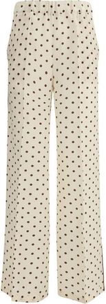 P.A.R.O.S.H. Beige Silk Casual Womens Pants