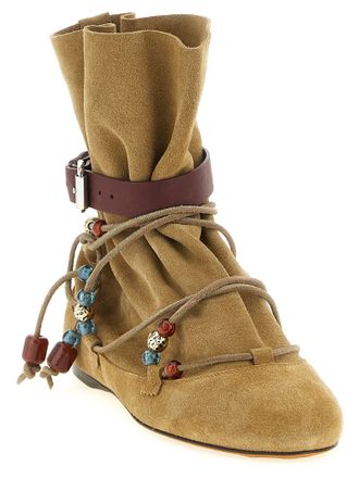 Isabel Marant Letiz Ankle Boot - Tan