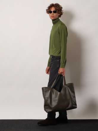 Saint Laurent Borsa Tote Y Oversize in pelle - SAINT LAURENT - gender_Man