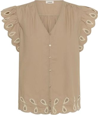 Soaked In Luxury Mujer, Blusas y Camisas, Beige, Talla: XL