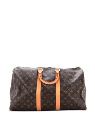 Louis Vuitton Keepall Bag Monogram Canvas 45 satchel - Marrone