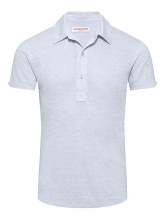 Orlebar Brown Sebastian linen polo shirt - Blue