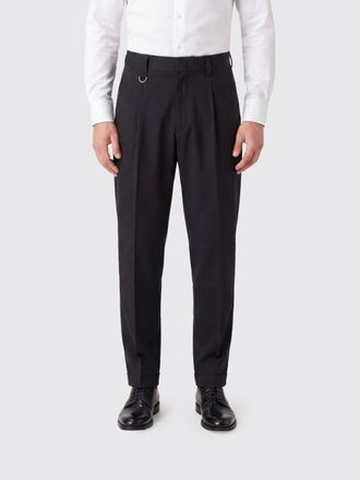 Paolo Pecora Slim Fit Cotton Chino Trousers with Slant Pockets