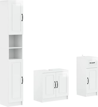 vidaXL Juego De Armarios De Ba&ntilde;o De 3 Piezas Utrecht Vidaxl