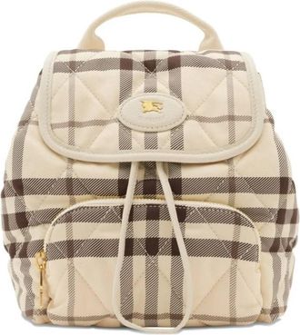 Burberry Check Mini Horseshoe Backpack