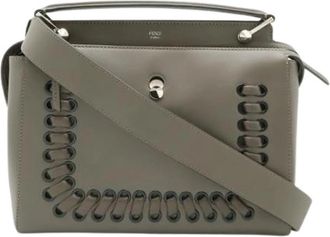 Fendi Pre-owned Vintage Schoudertas - Dames - Vintage Handtas - Grijs - ONE Size - Leer - Vintage
