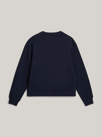 Tommy Hilfiger Womens Hilfiger Logo Sweatshirt - Blue - XL