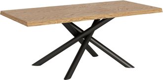 Itamoby Itamoby - Tavolo Allungabile 90x200/300 Cm Vindral Scortecciato Rovere Gambe Antracite