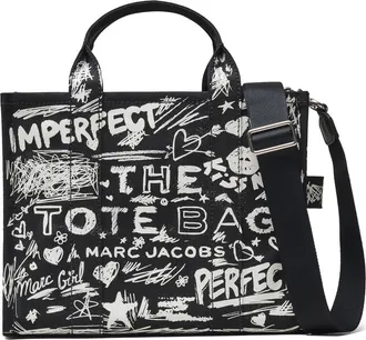 Marc Jacobs The Punk Scribble Medium Canvas Tote Bag in Black Multi at Nordstrom
