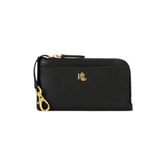 Ralph Lauren Portafoglio con zip in pelle - - Accessories - Donna - Nero - ONE SIZE