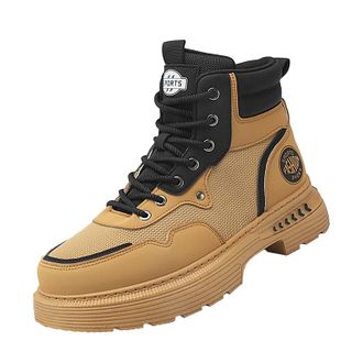 Generic Fashion Summer Men Mesh Breathable Flat Lightweight Comfortable Casual Canvas Shoes Men Size 11 (Yellow, 5.5)