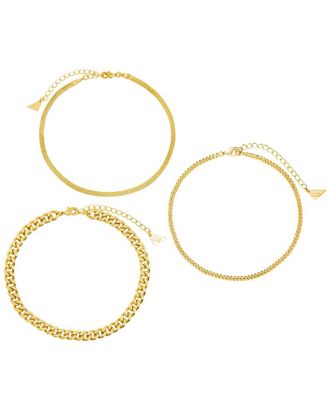 Sterling Forever 14K Plated Adalina Anklet
