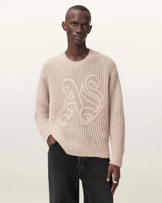 AllSaints Chainy Embroidered Sweater
