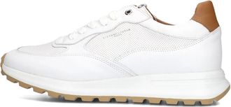 Stefano Lauran Schoenen, Heren, Wit, 44 EU, Leer, Heren Sneakers Lj 2504