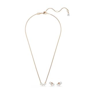 Swarovski Mesmera Halsketting en Oorbellen - Dames - Kettingen - Geel - ONE Size - Accessoires
