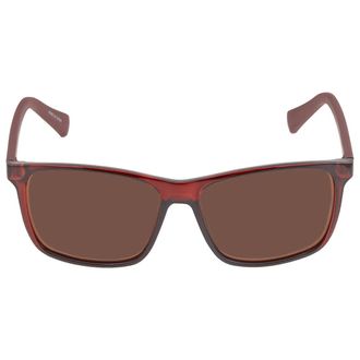 Calvin Klein Brown Rectangular Mens Sunglasses CK19568S 601 58