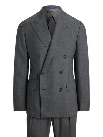 Ralph Lauren Purple Label double-breasted tailored blazer - Grey