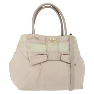 Prada Pre-owned Vintage Handtas - Dames - Pre-owned - Roze - Maat: ONE Size Nylon