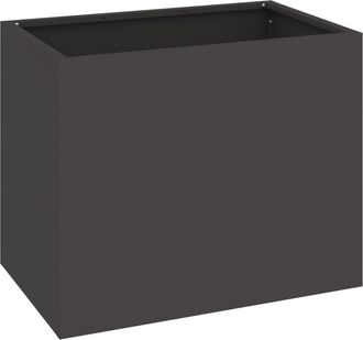 vidaXL Vidaxl - Garden Planter Black 50 x 32 x 40 cm Cold-rolled steel